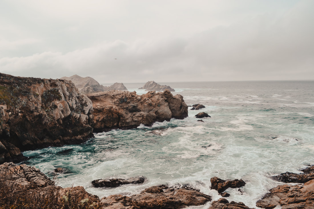 A picture of a stormy day at Point Lobos in California south of Monterey
